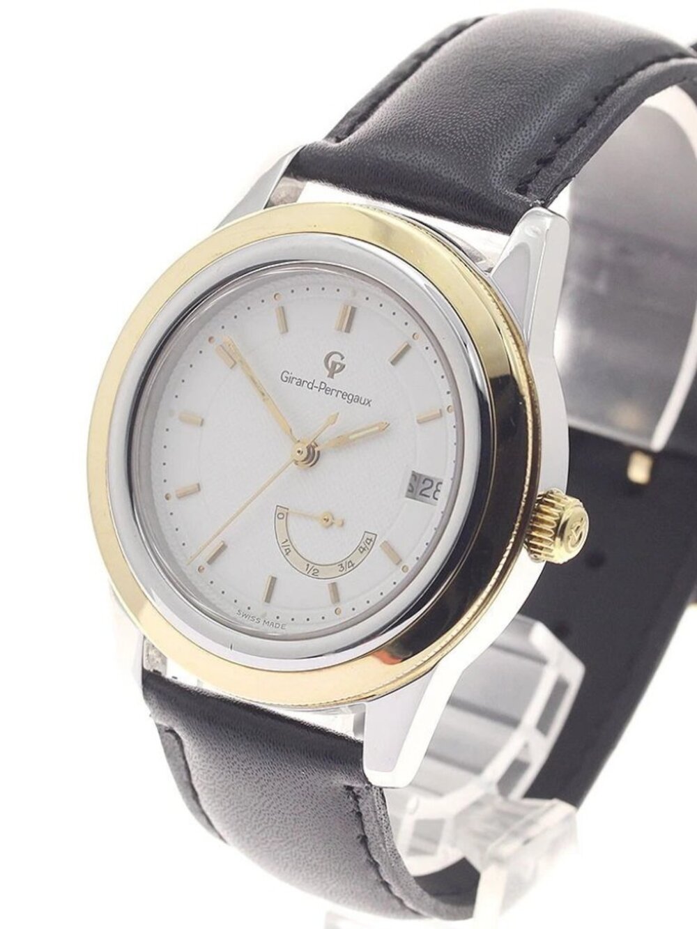 GIRARD PERREGAUX 1020 YG bezel Power reserve white Dial Automatic Men's_957743